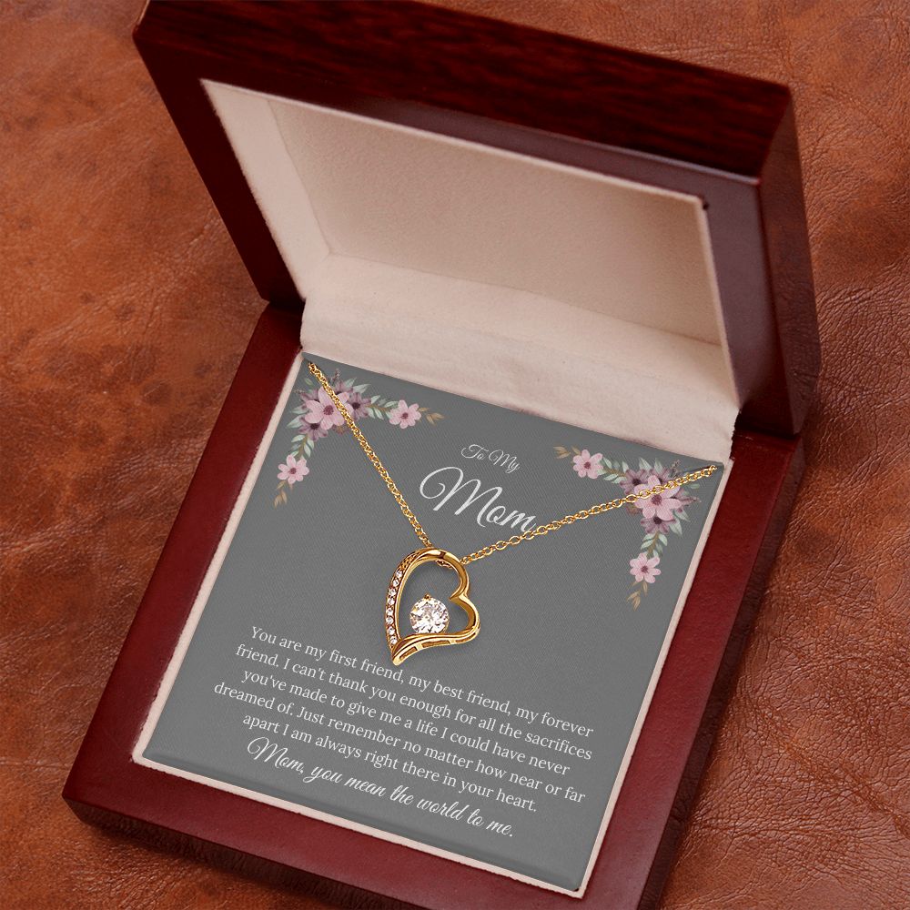 My Mom | You Mean The World To Me - Forever Love Necklace
