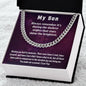 My Son | You make me so proud - Cuban Link Chain