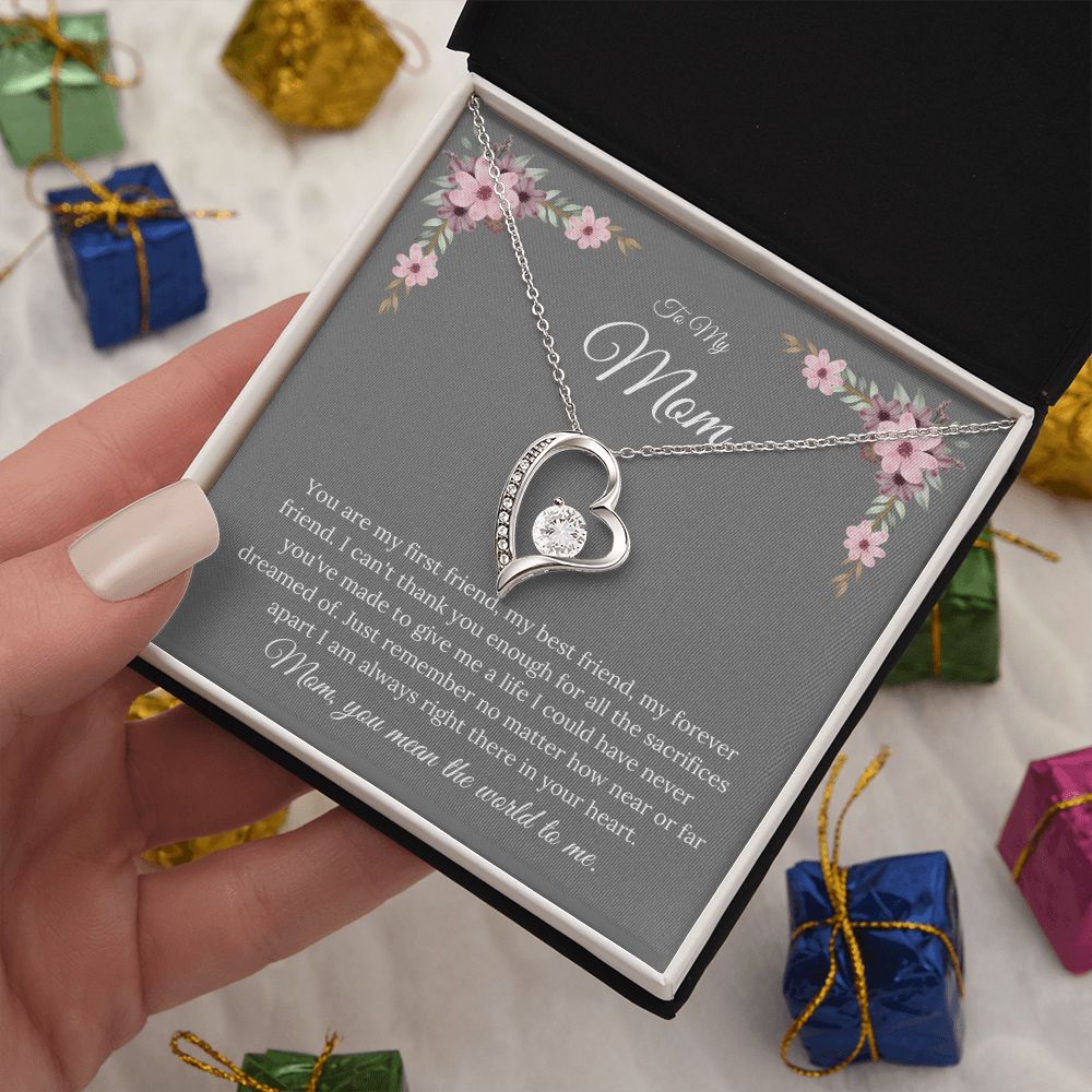 My Mom | You Mean The World To Me - Forever Love Necklace