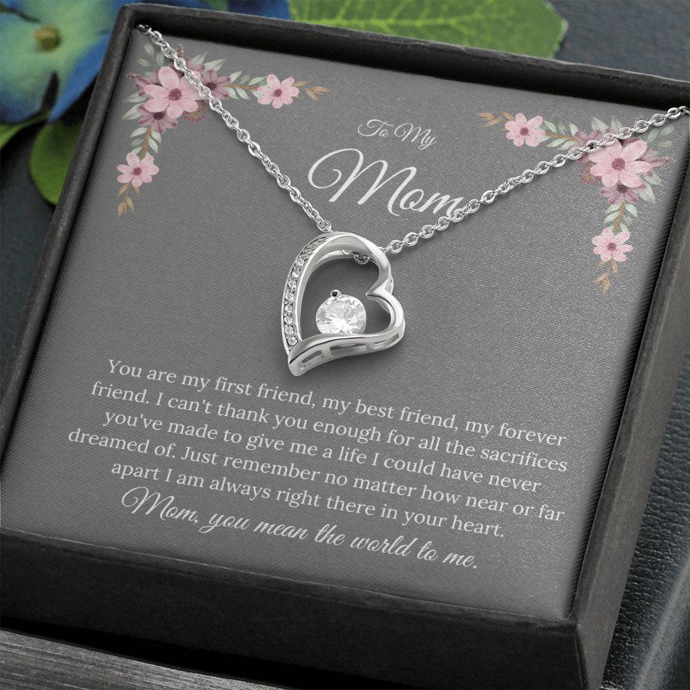 My Mom | You Mean The World To Me - Forever Love Necklace