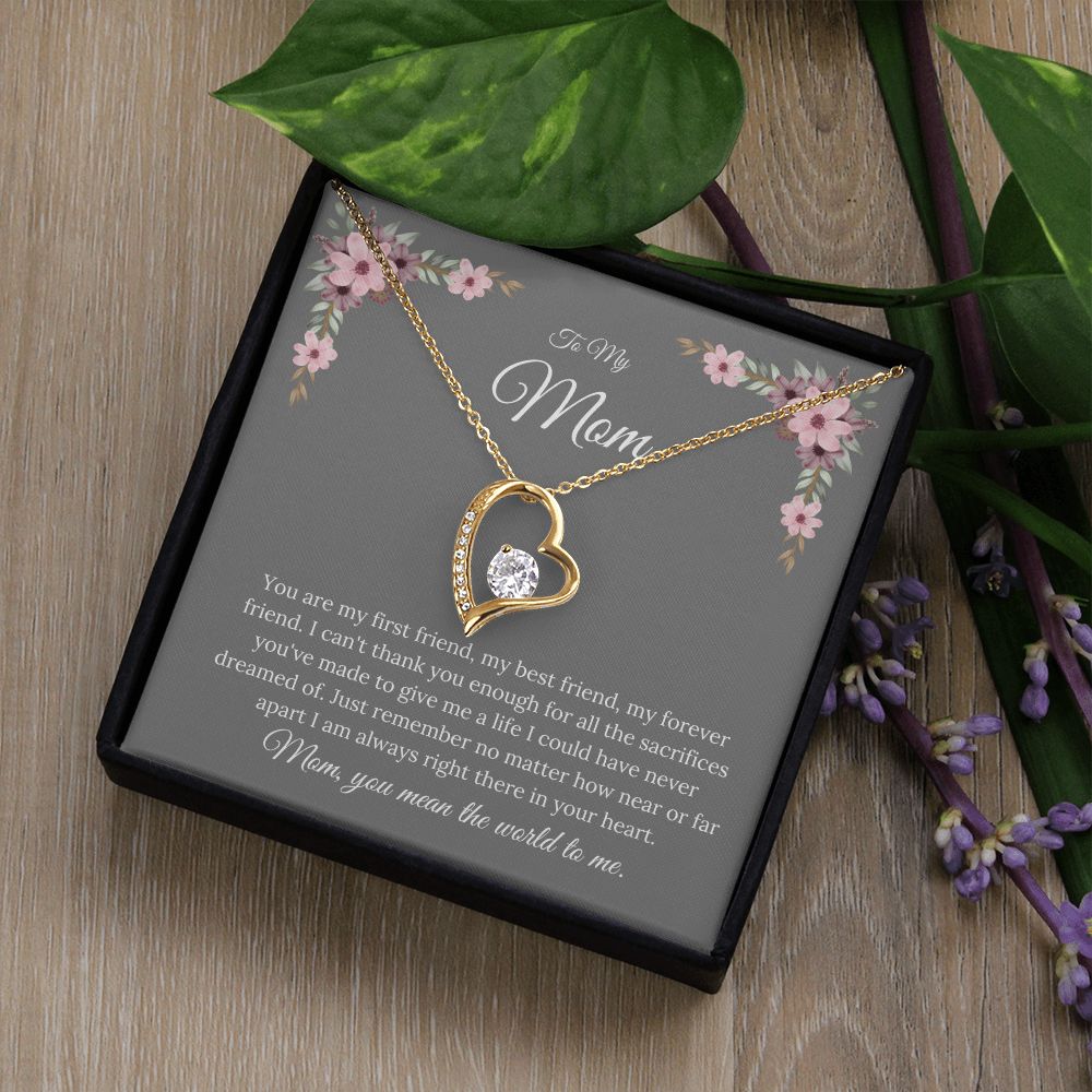 My Mom | You Mean The World To Me - Forever Love Necklace