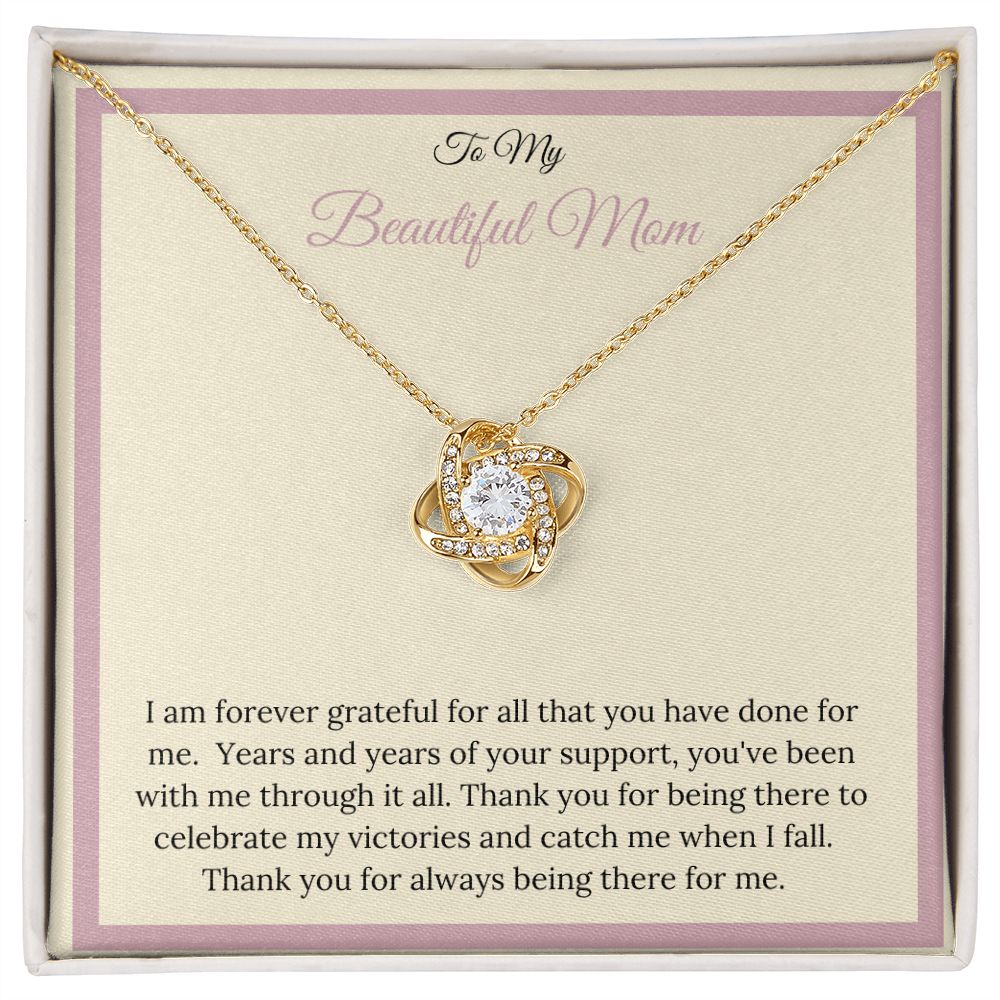 My Mom | To My Beautiful Mom - Love Knot Necklace