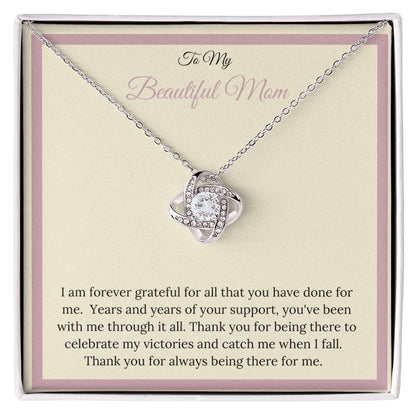 My Mom | To My Beautiful Mom - Love Knot Necklace
