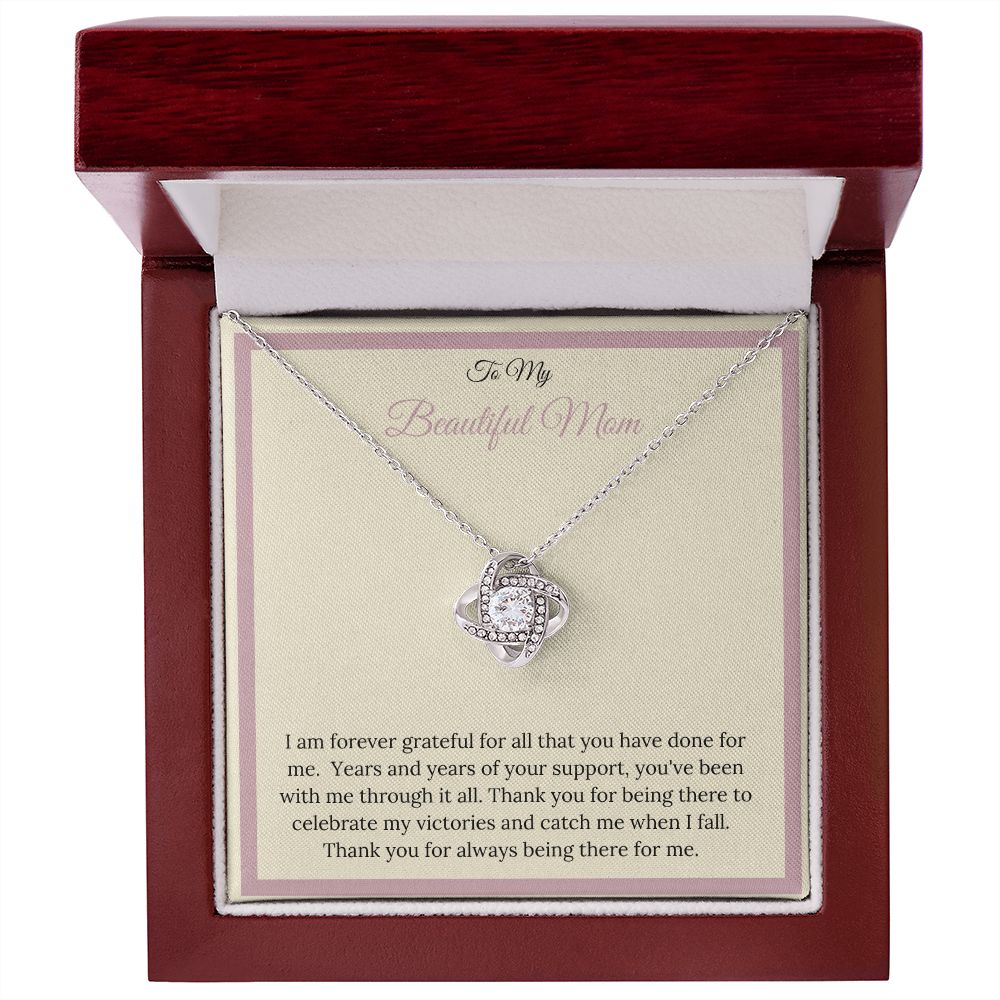 My Mom | To My Beautiful Mom - Love Knot Necklace